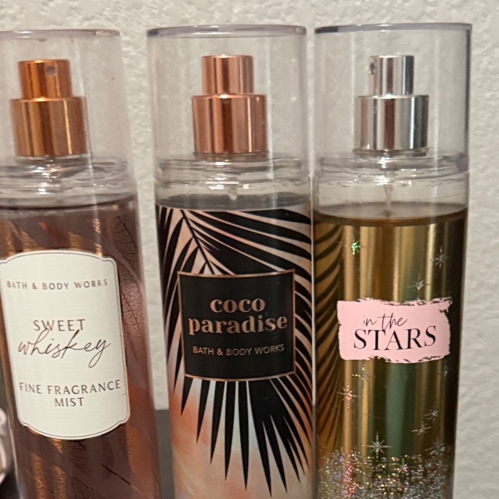 Bath & Body Works Fragrance Mist Trio - Gold, Black, Pink